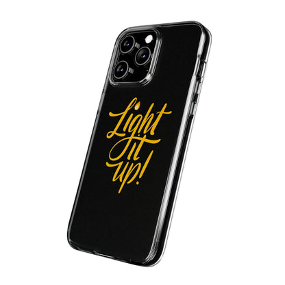 Clear Silicone Light It Up iPhone Case