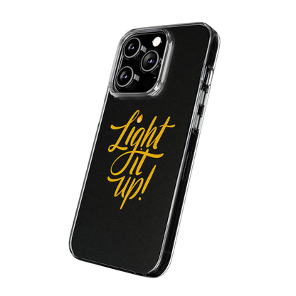 Clear Silicone Light It Up iPhone Case