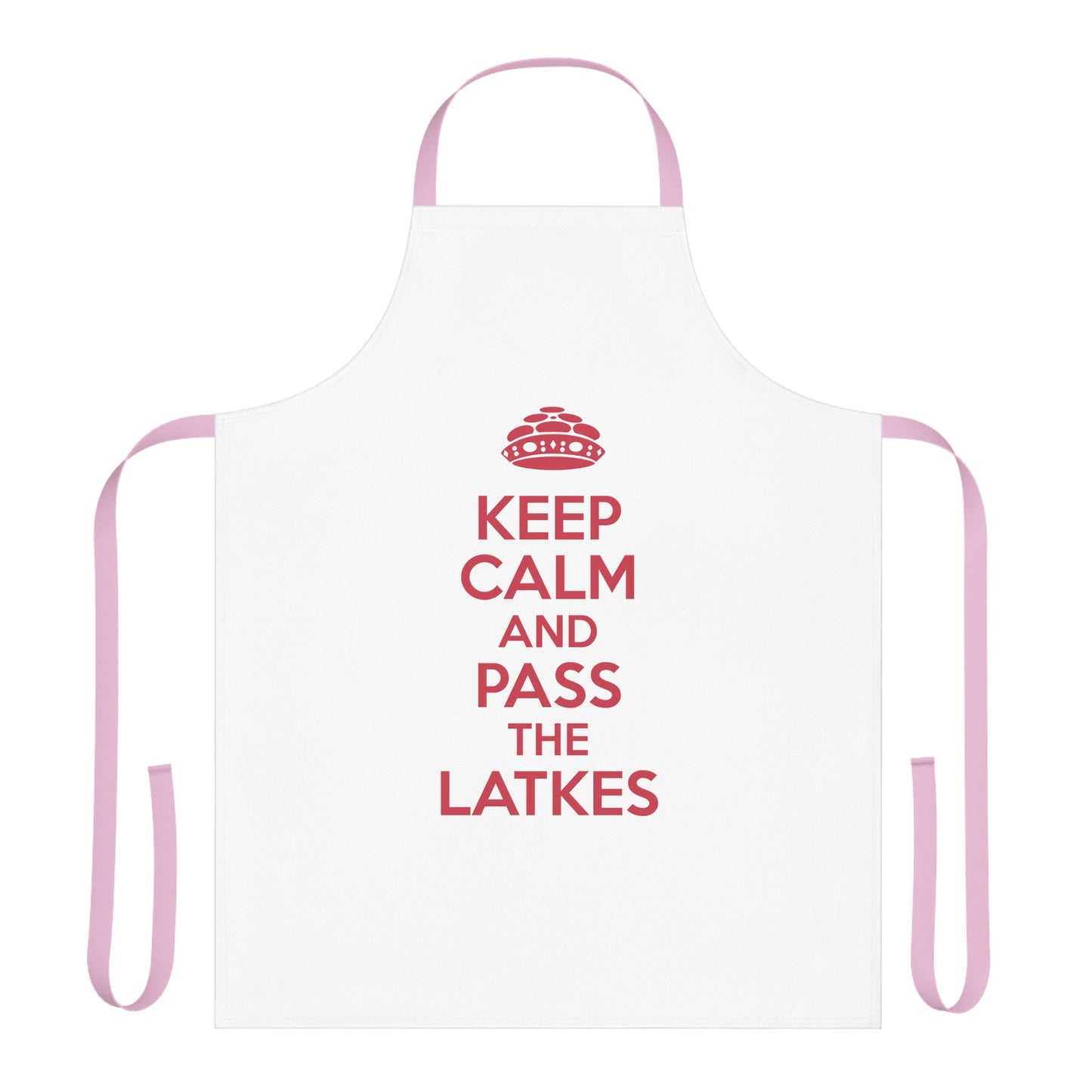 Chanukah Apron "Keep Calm And Pass The Latkes"