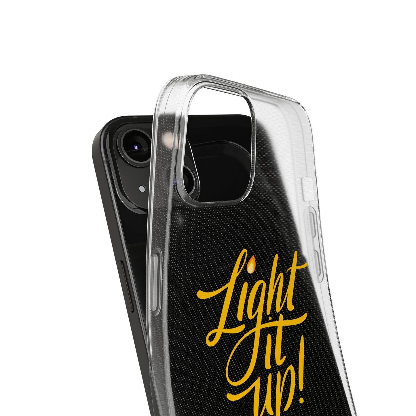 Clear Silicone Light It Up iPhone Case