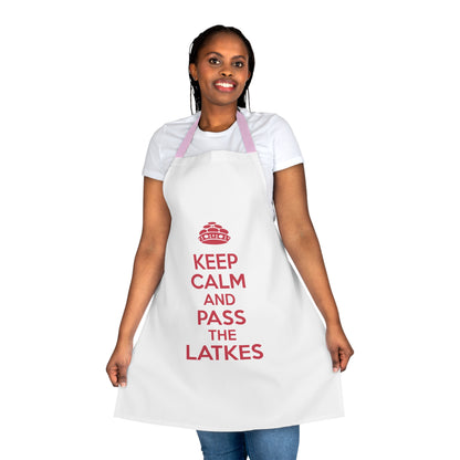 Chanukah Apron "Keep Calm And Pass The Latkes"