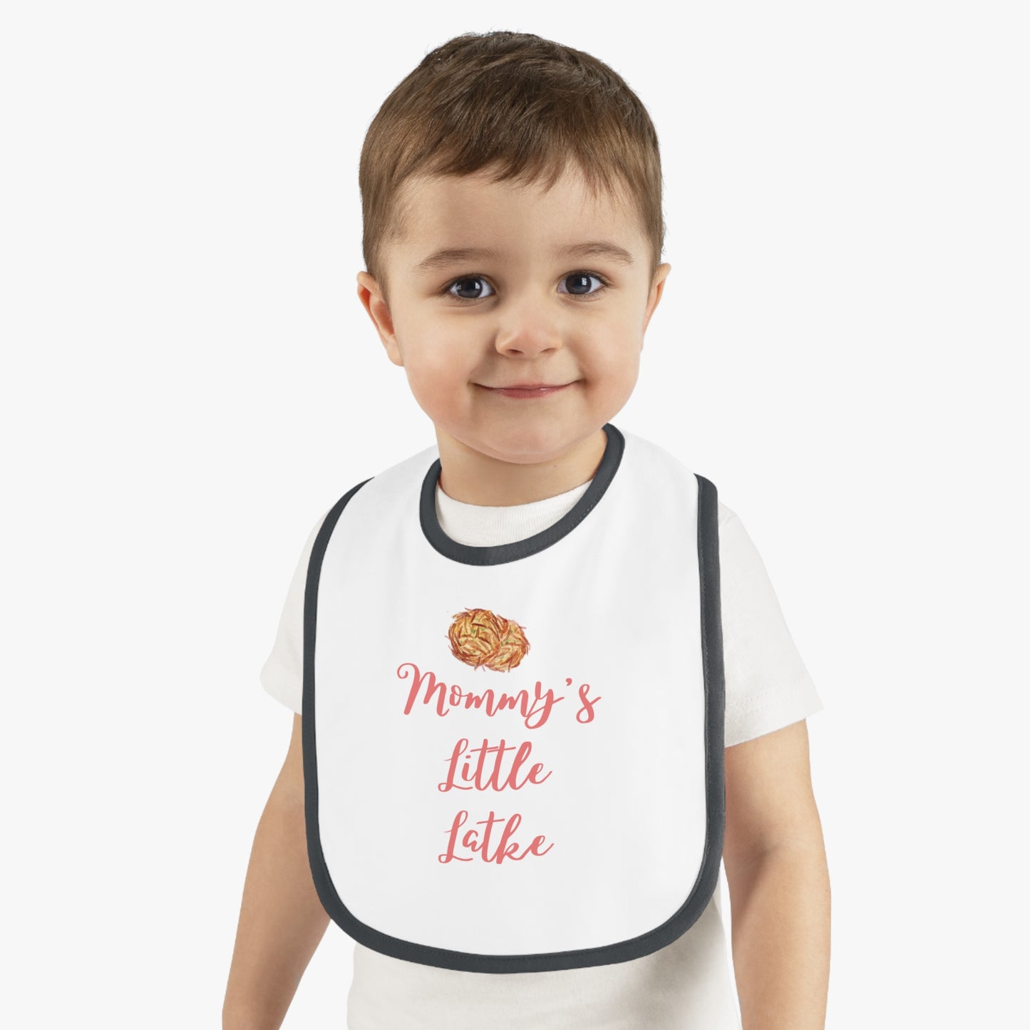 Chanukah "Mommy's Little Latke" Baby Bib