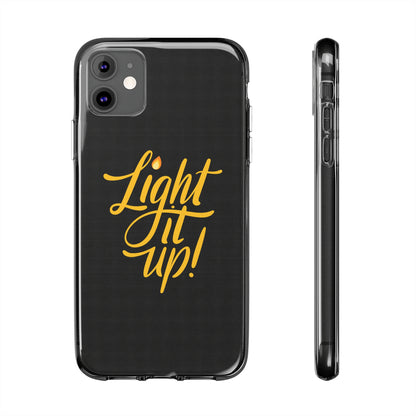 Clear Silicone Light It Up iPhone Case