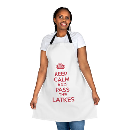 Chanukah Apron "Keep Calm And Pass The Latkes"