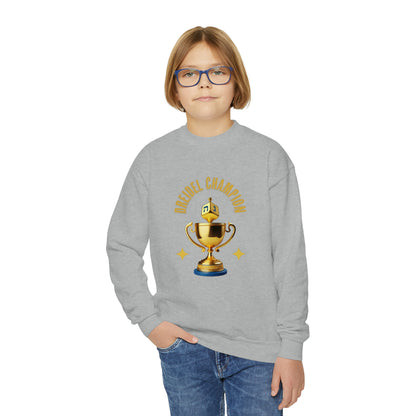 Youth "Dreidel Champion" Chanukah Sweatshirt