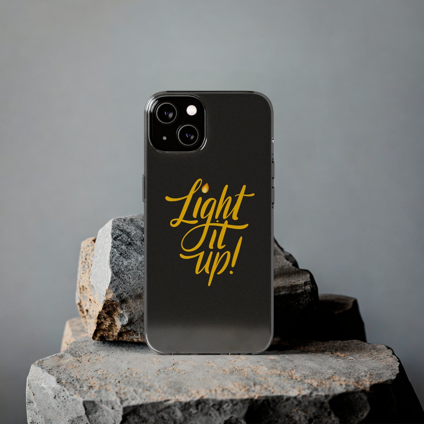 Clear Silicone Light It Up iPhone Case