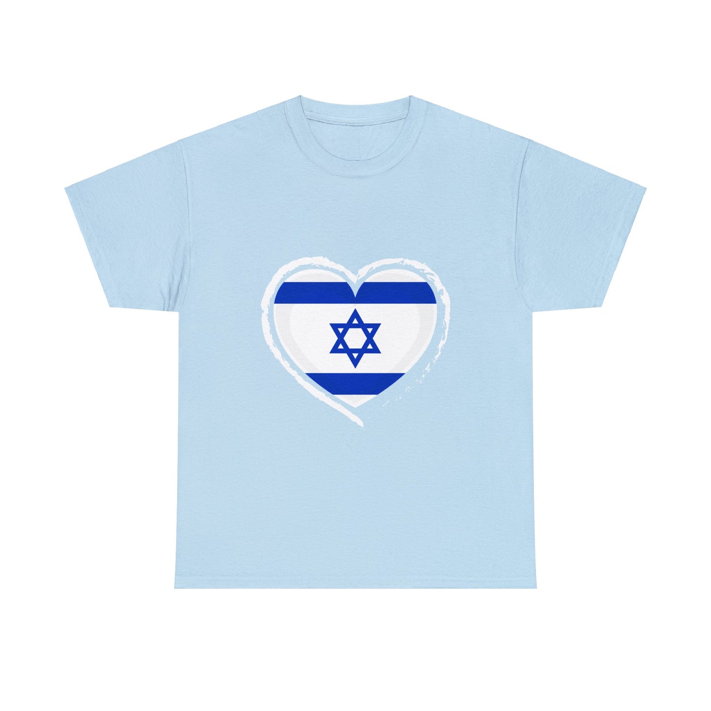 Israeli Flag Heart T-shirt