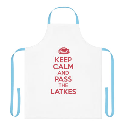 Chanukah Apron "Keep Calm And Pass The Latkes"