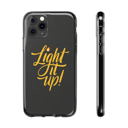 Clear Silicone Light It Up iPhone Case