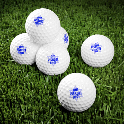 Am Yisroel Chai Golf Balls, 6pcs