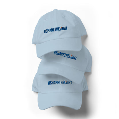 chanukah merch #sharethelight blue chanukah cap