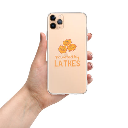 Clear Case for iPhone® "Powered by Latkes"