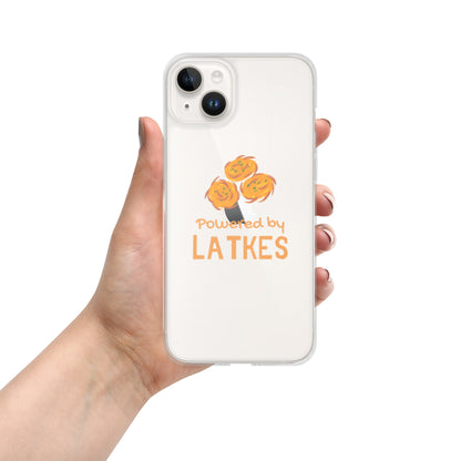 Clear Case for iPhone® "Powered by Latkes"