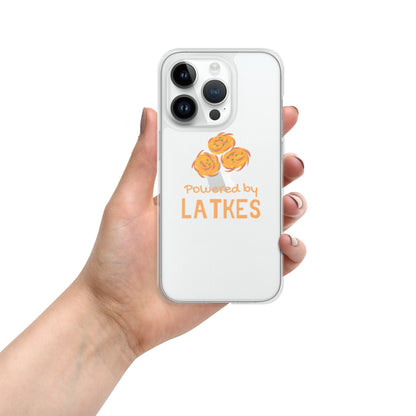 Clear Case for iPhone® "Powered by Latkes"