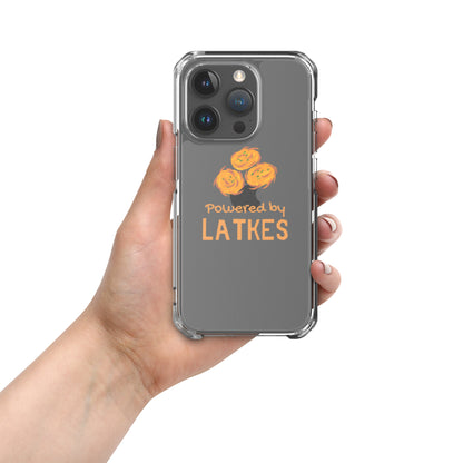 Clear Case for iPhone® "Powered by Latkes"