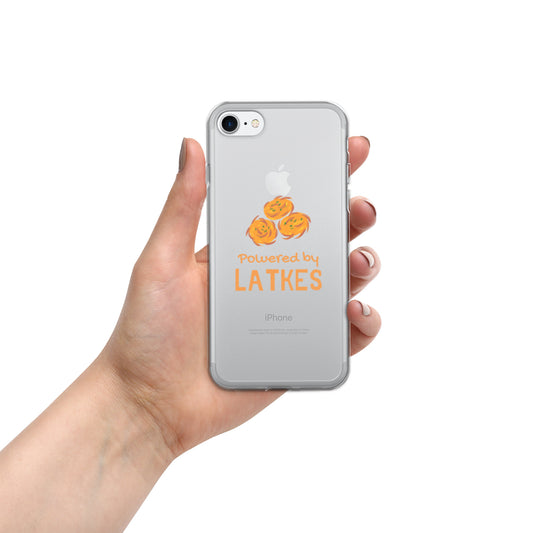 Clear Case for iPhone® "Powered by Latkes"