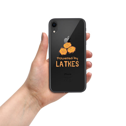 Clear Case for iPhone® "Powered by Latkes"