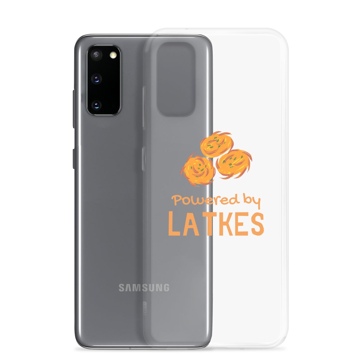 Clear Case for Samsung® "Powered by Latkes"