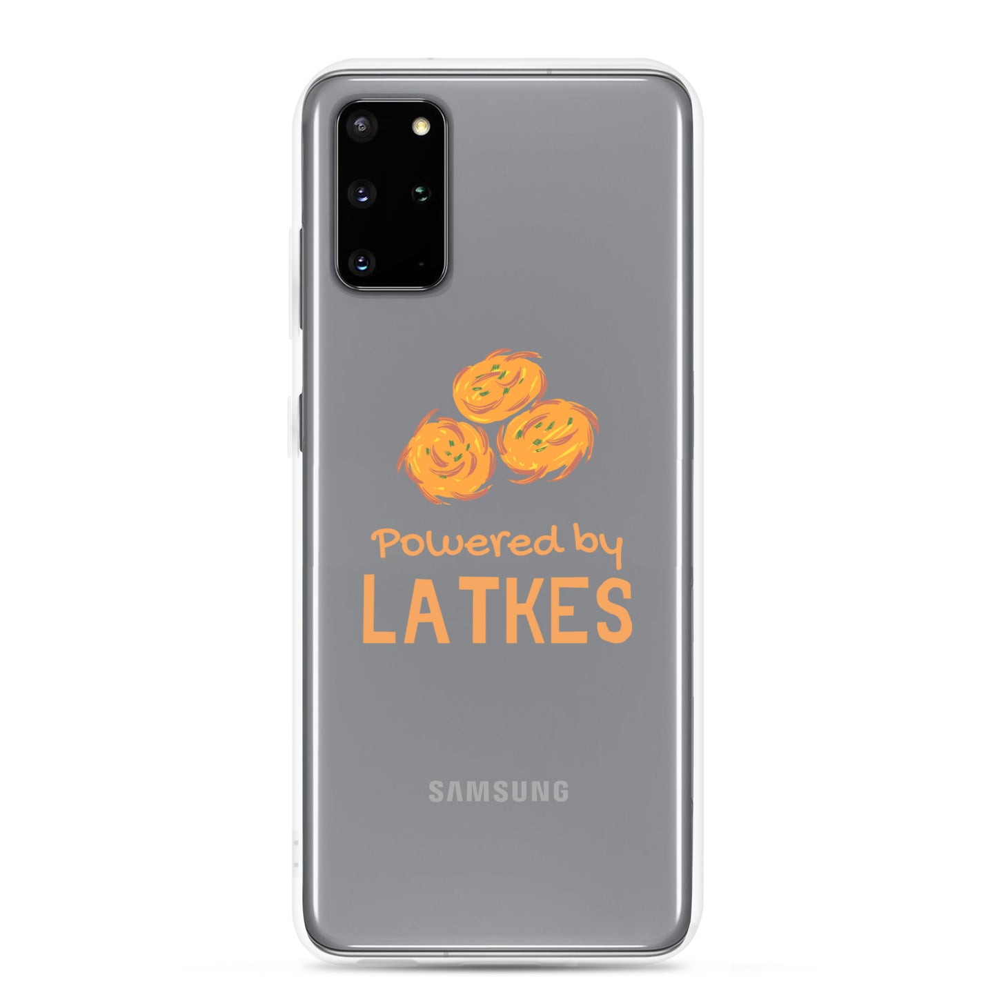 Clear Case for Samsung® "Powered by Latkes"