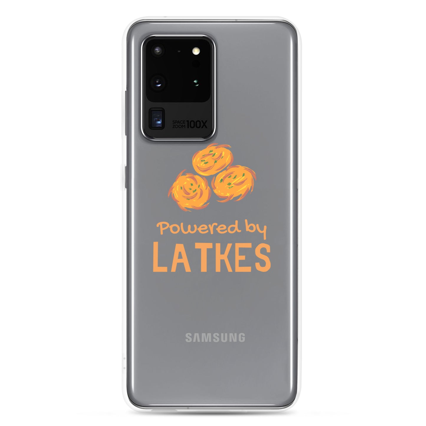 Clear Case for Samsung® "Powered by Latkes"