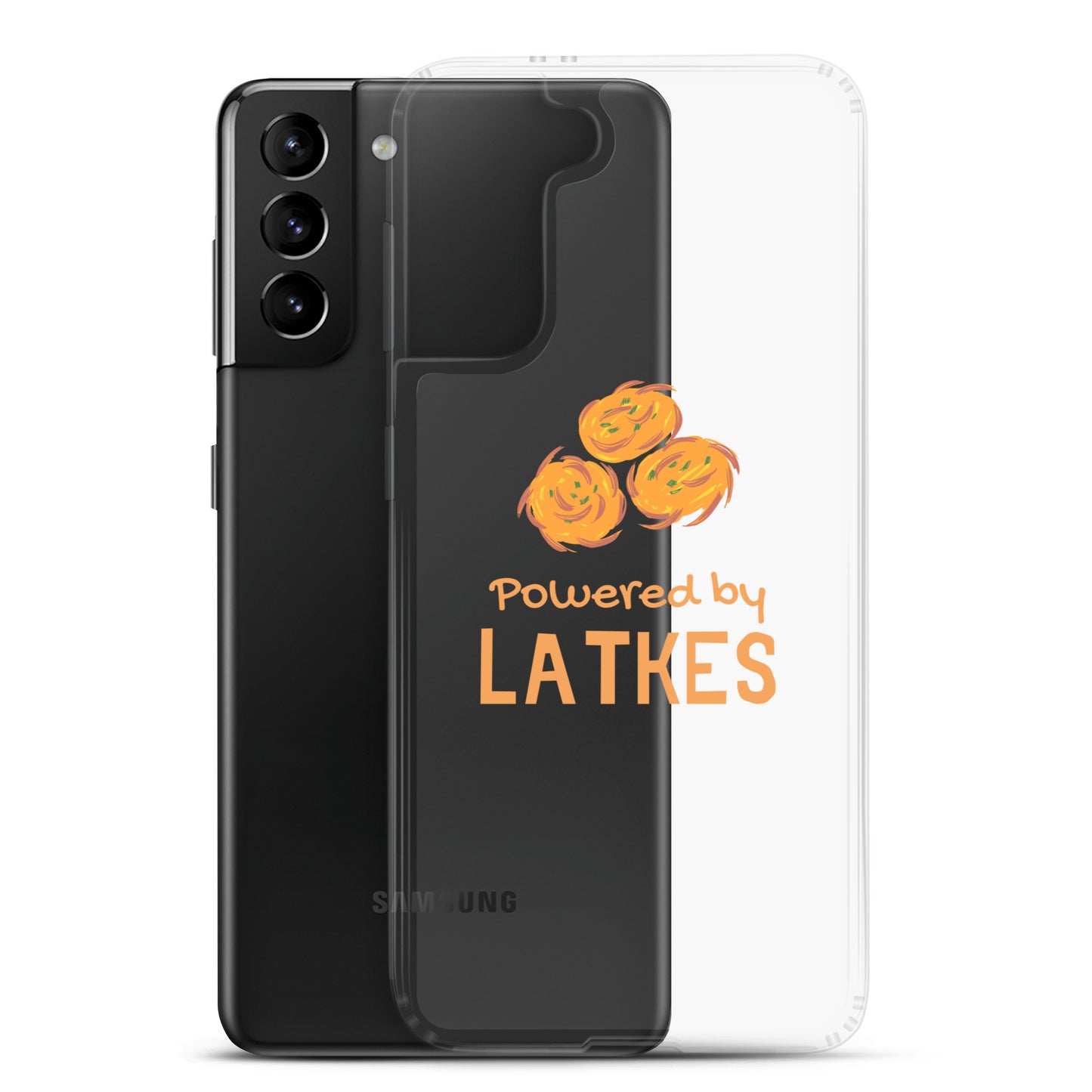 Clear Case for Samsung® "Powered by Latkes"