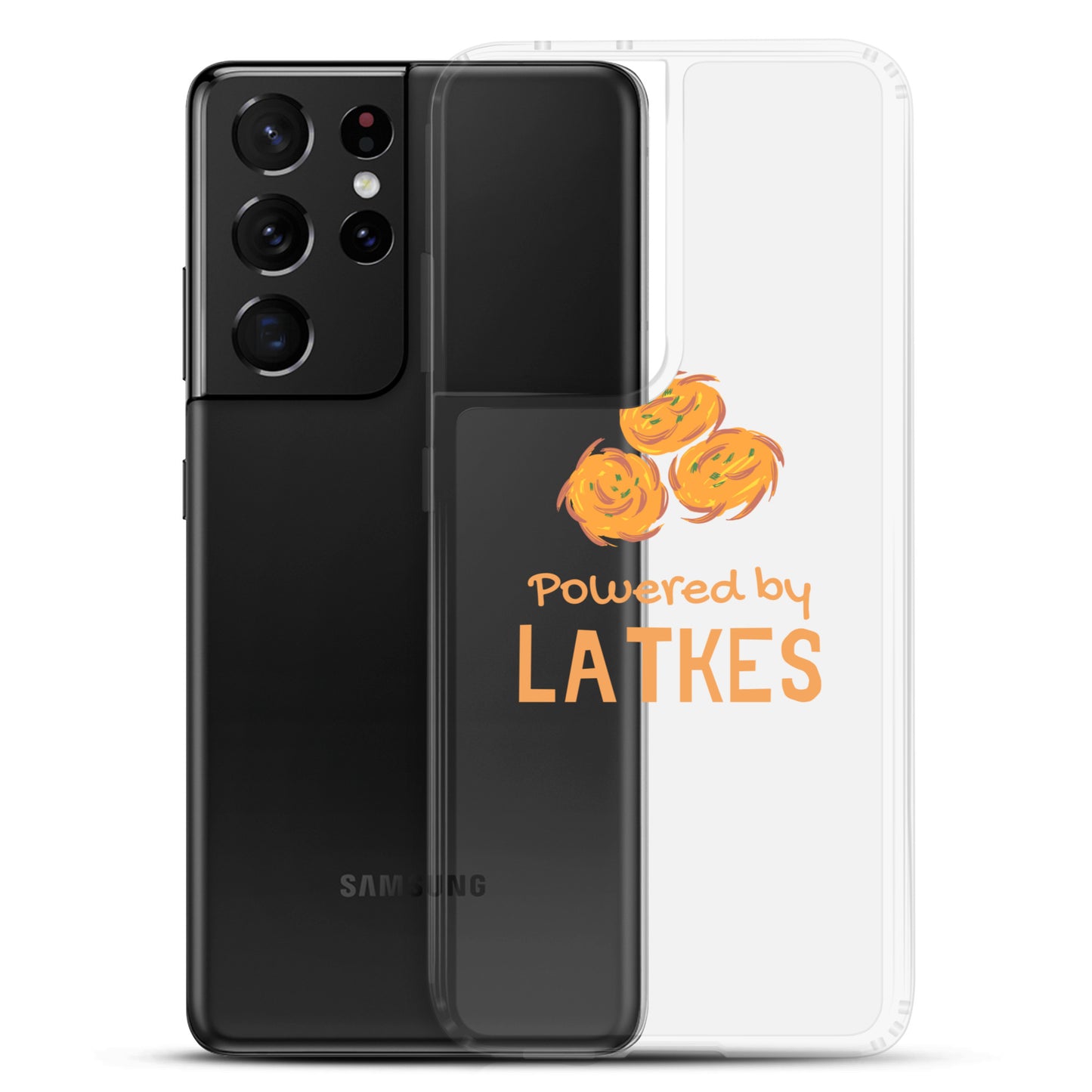 Clear Case for Samsung® "Powered by Latkes"