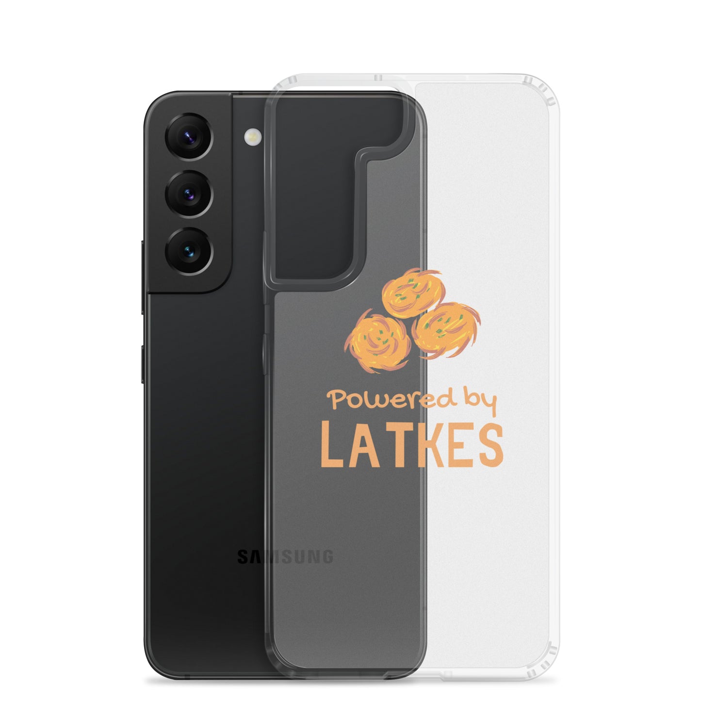 Clear Case for Samsung® "Powered by Latkes"