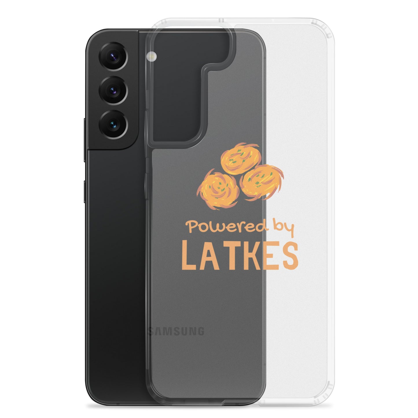 Clear Case for Samsung® "Powered by Latkes"