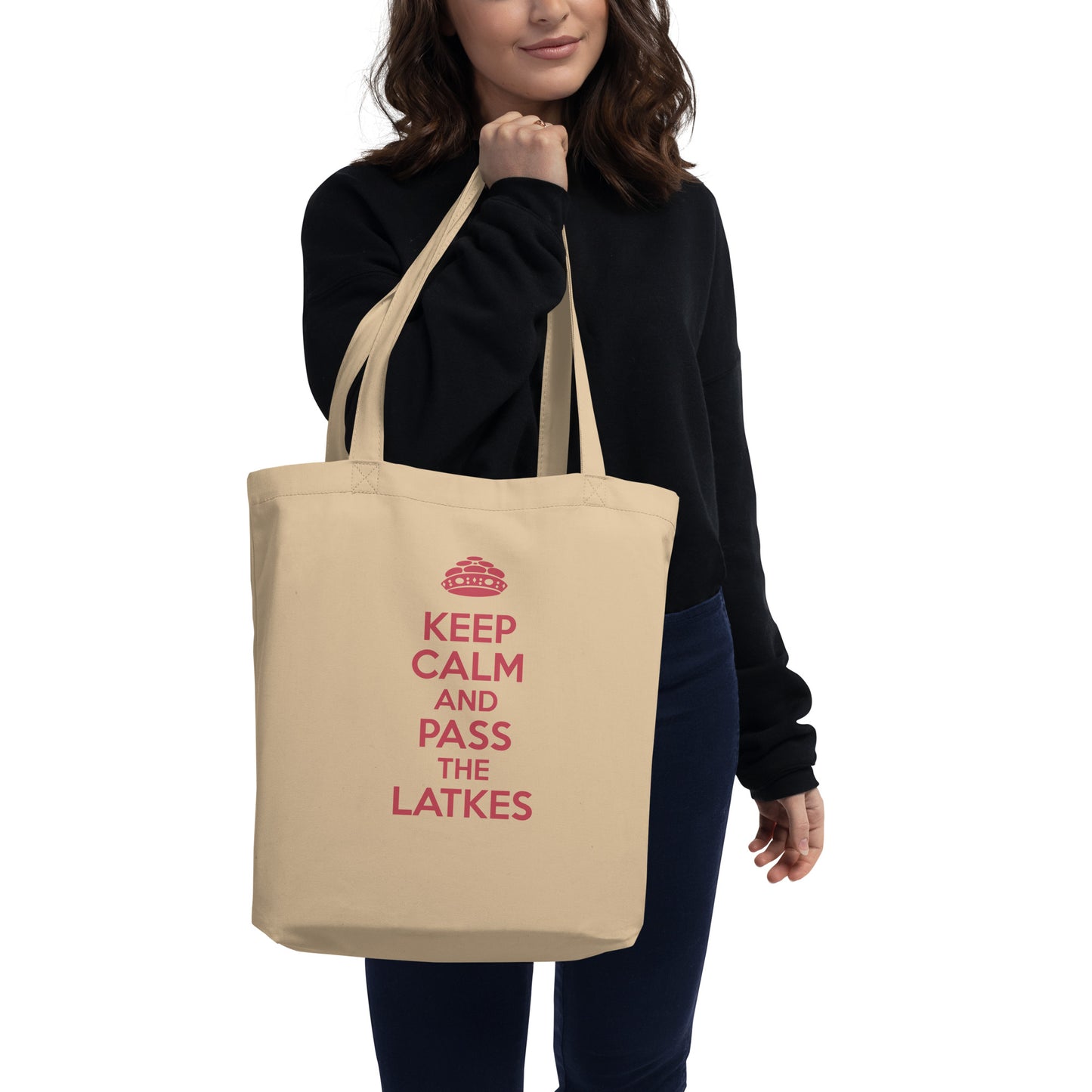 Eco Tote Bag "pass The Latkes"