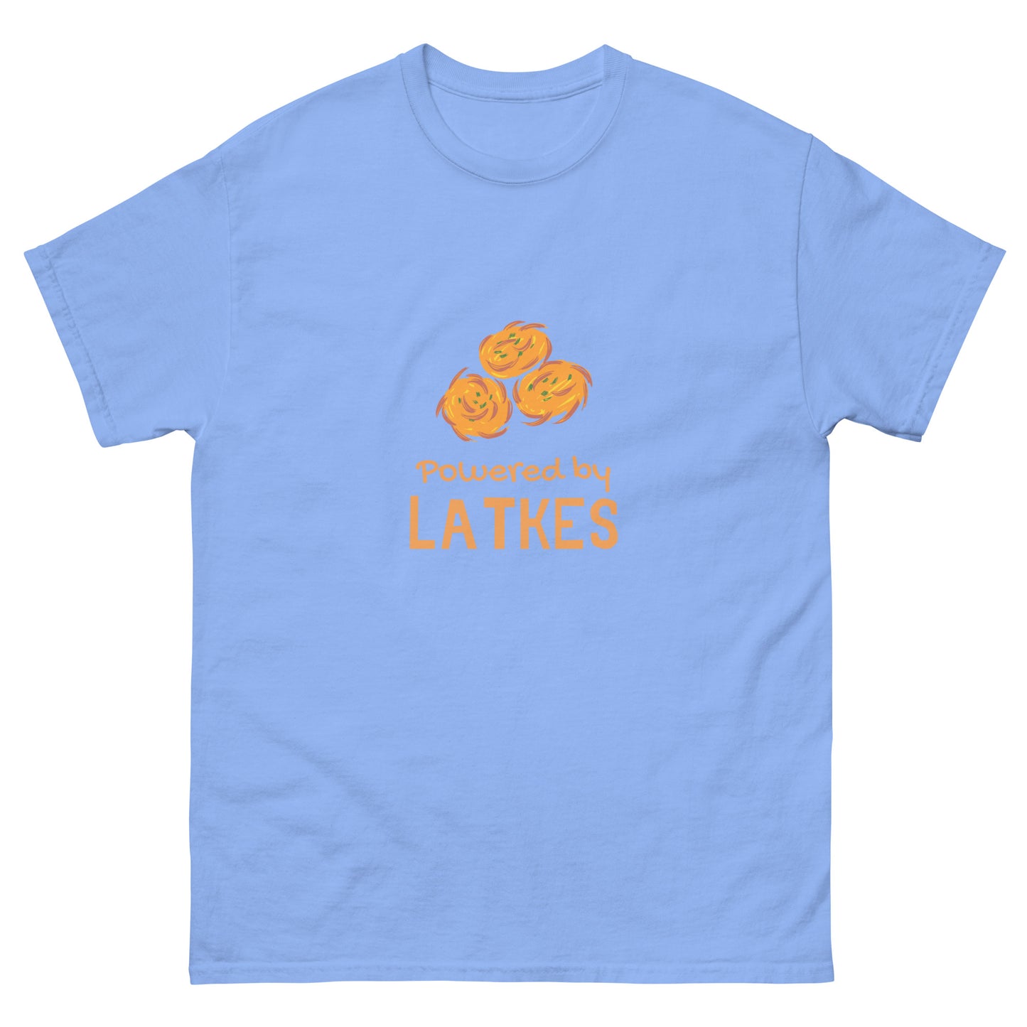 Men's classic "Powered by Latkes" tee