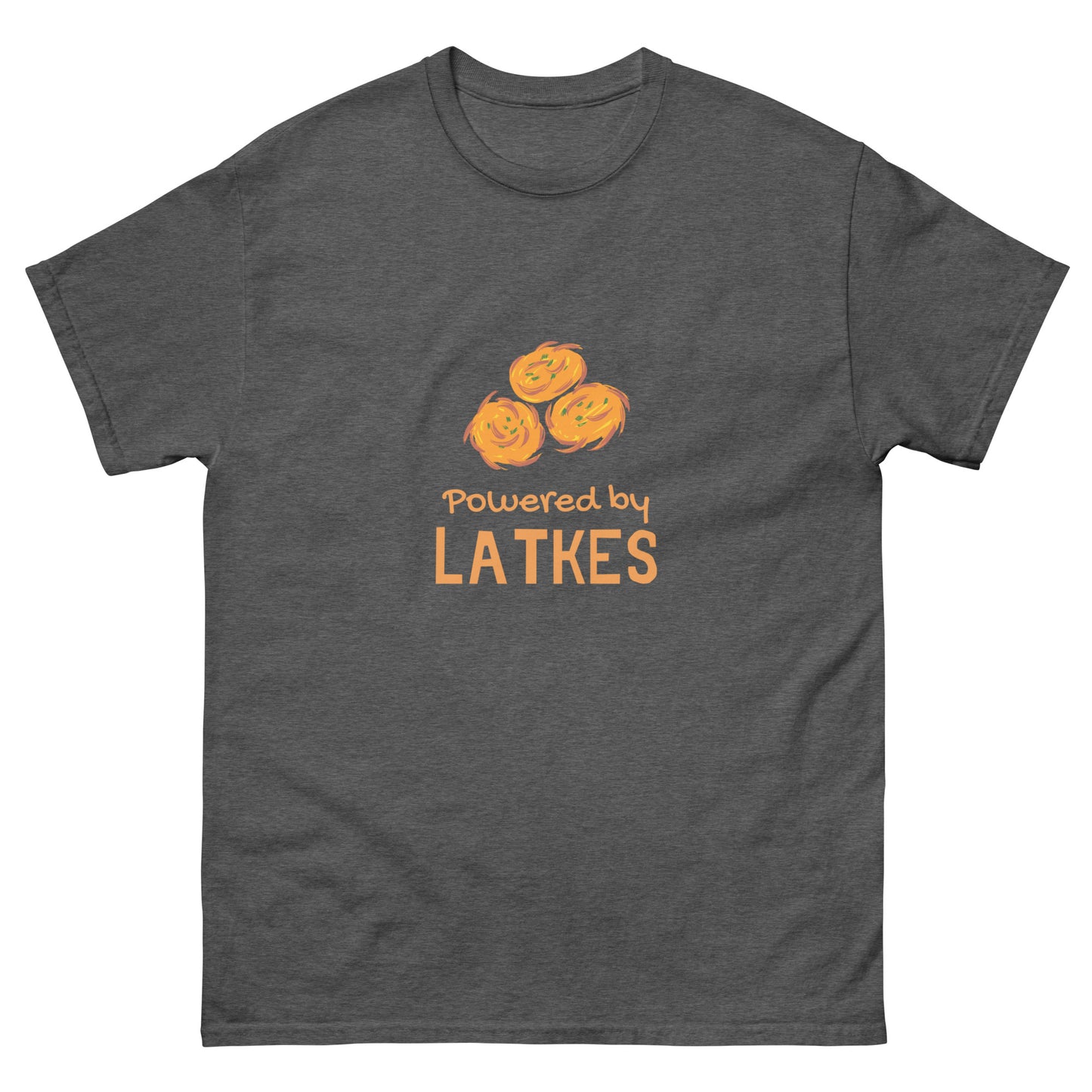 Men's classic "Powered by Latkes" tee