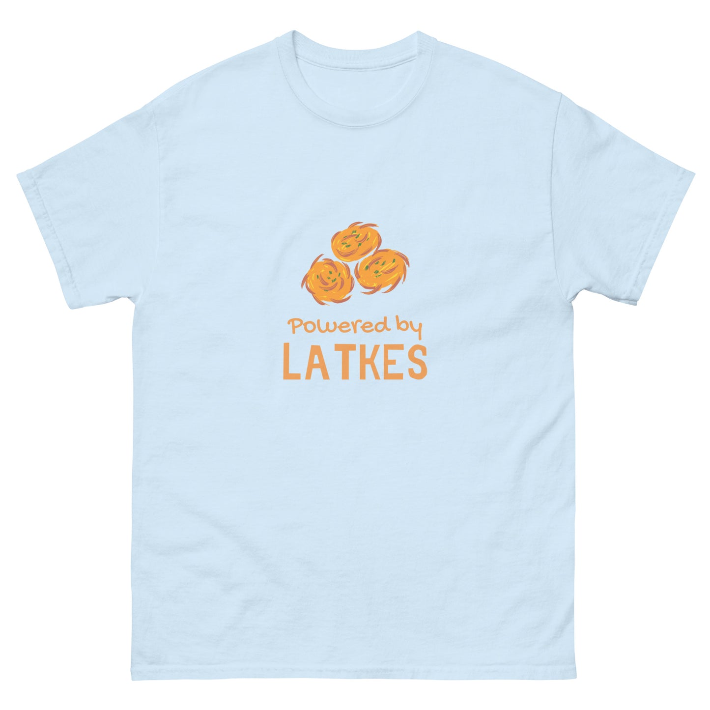 Men's classic "Powered by Latkes" tee